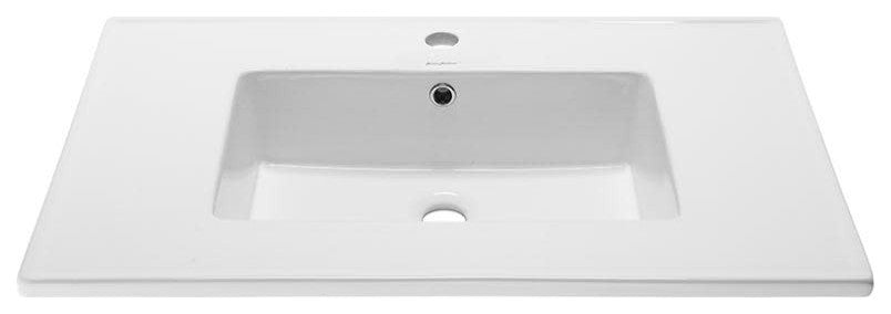 Swiss Madison SM-VT328 Voltaire 32" Ceramic Vanity Top - 1 - Glossy White