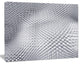 Small 3D White Prickly Design, Abstract Canvas Art Print, 20"x12"