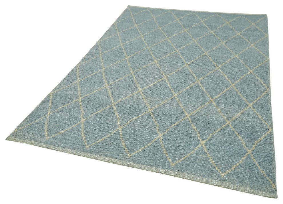 Rug N Carpet - Handmade Unique 5' 4'' x 7' 5'' Moroccan Area Rug