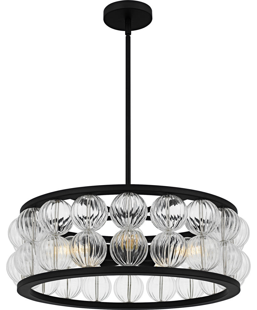 Quoizel TRK2823 Terrarock 5 Light 23"W Pendant - Matte Black