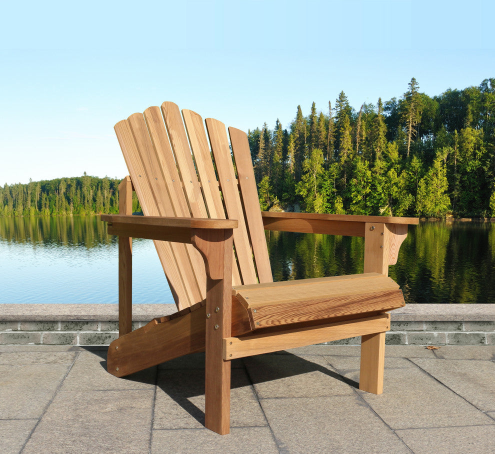 Riverside Adirondack Chair, Western Red Cedar