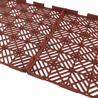 Deck Tiles 30-Pack Polypropylene Interlocking Patio Tiles Outdoor Flooring