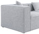 Cube Upholstered Modular Sectional, Gray, 6-Piece: 4 Armless Chair, 2 Corner Chair, Linen Texured Fabric