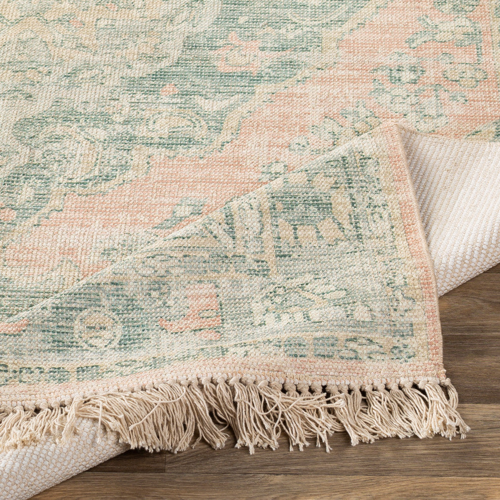 Surya Zainab ZAI-2313 6'x9' Rug, Sage/Dark Green/Lime/Camel/Khaki/White
