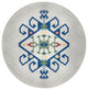 Southwest Medallion Spring Chenille Rug, Dark Cobalt Blue, 5' Round