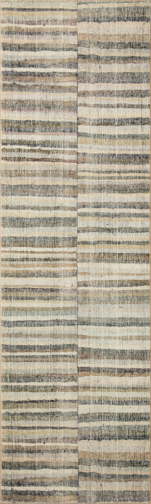 Chris Loves Julia x Loloi Humphrey Natural / Moss 3'-6" x 5'-6" Accent Rug