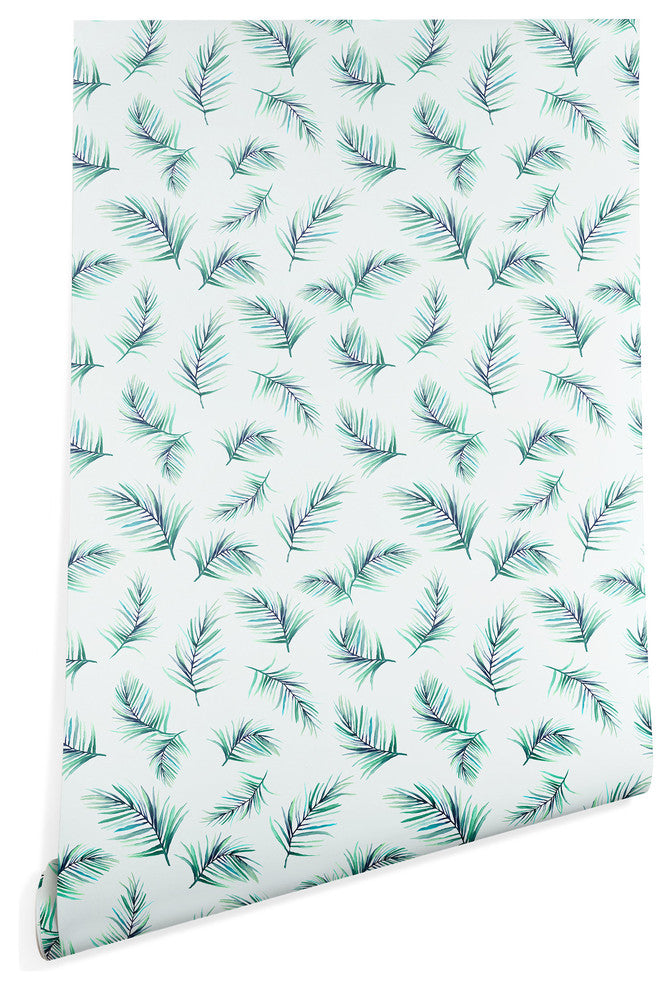 Deny Designs Gabriela Fuente Tropical Life Wallpaper, Green, 2'x4'