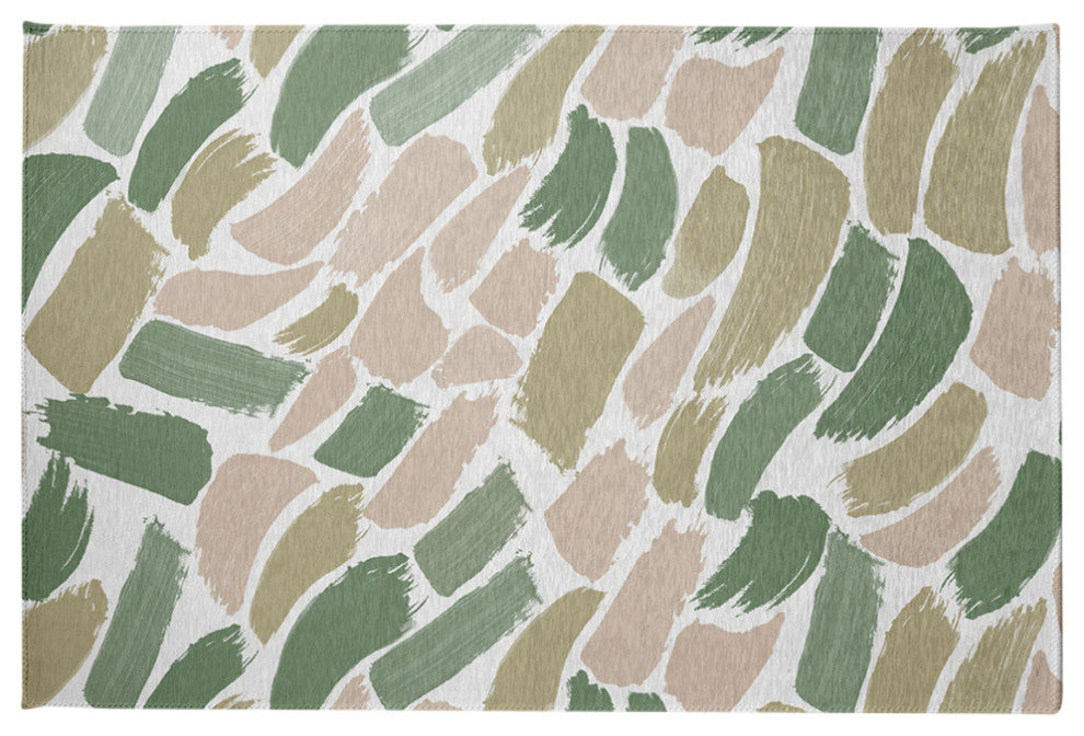 Wenstry Chenille Rug, Green, 2'x3'