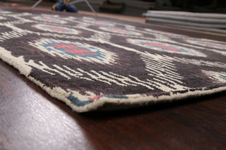 Abstract Contemporary Oriental Area Rug Hand-tufted Wool Carpet 5x8