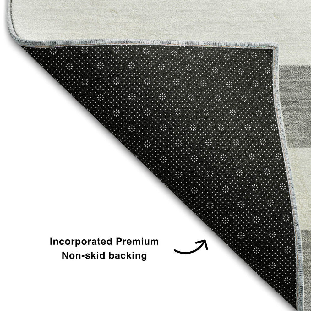 Premium Machine Washable Mayfield AMF528 Gray 9' x 12' Rug