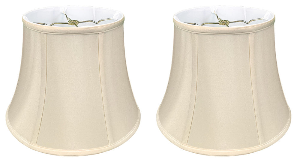 Royal Designs Modified Bell Lamp Shade, Beige, 11x18x13.5, Set of 2