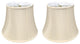 Royal Designs Modified Bell Lamp Shade, Beige, 11x18x13.5, Set of 2