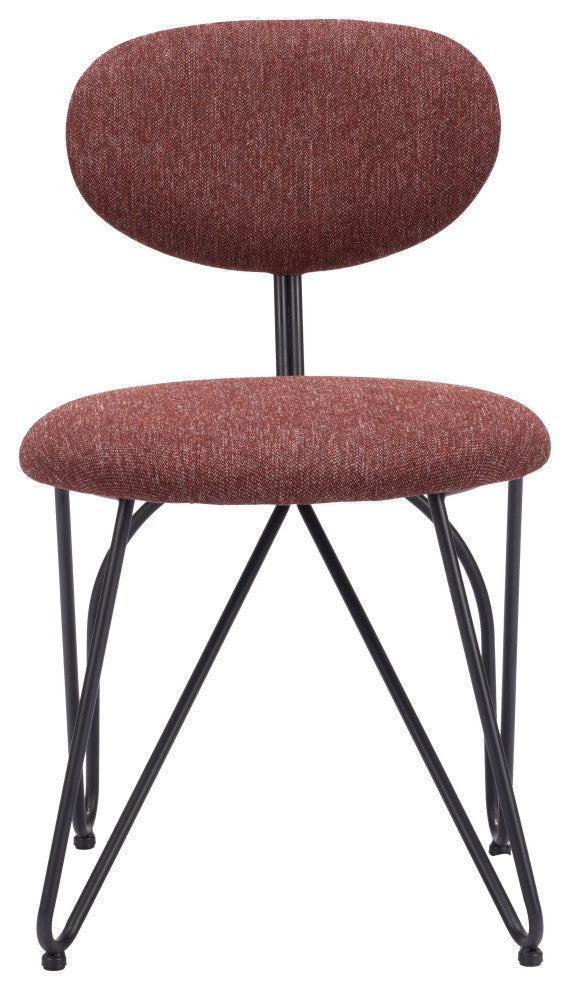 Novi Dining Chair (Set of 2) Maroon Brown