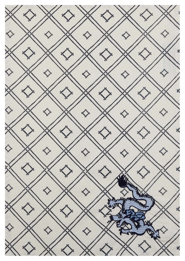 Dragon Rose Kitchen Towel