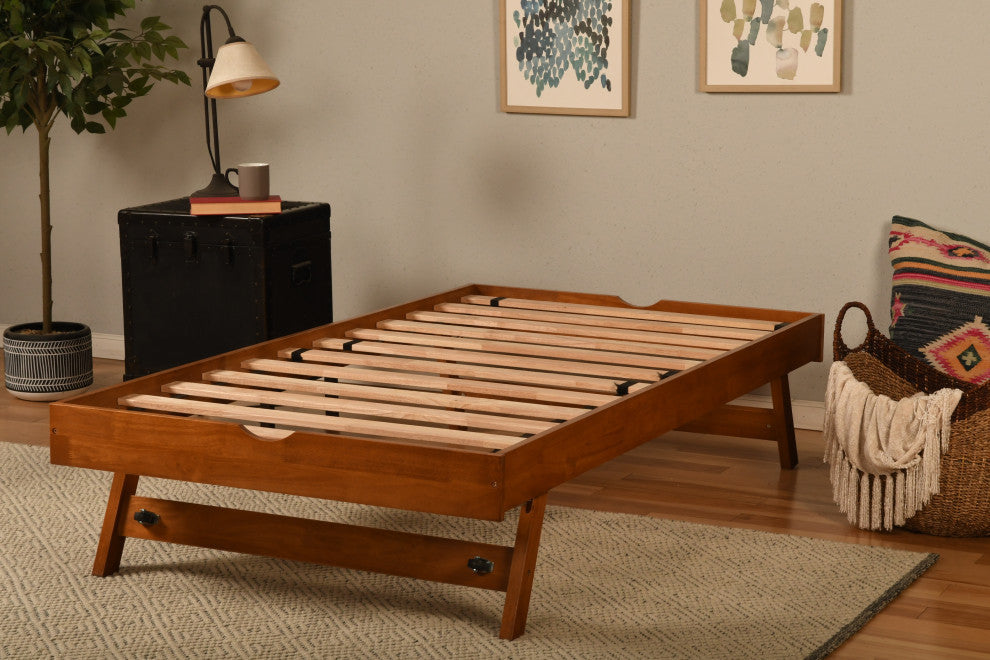 Boho Daybed With Pop Up and Linen Stone Mattresses, Barbados