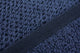 Everplush Diamond Jacquard Bath Towel Set 6 Piece, Navy Blue