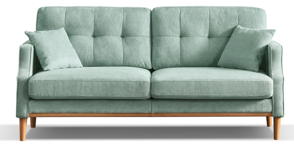 GDF Studio Living Space Waterproof Sofa with Premium Comfort and USB Charging, Blue
