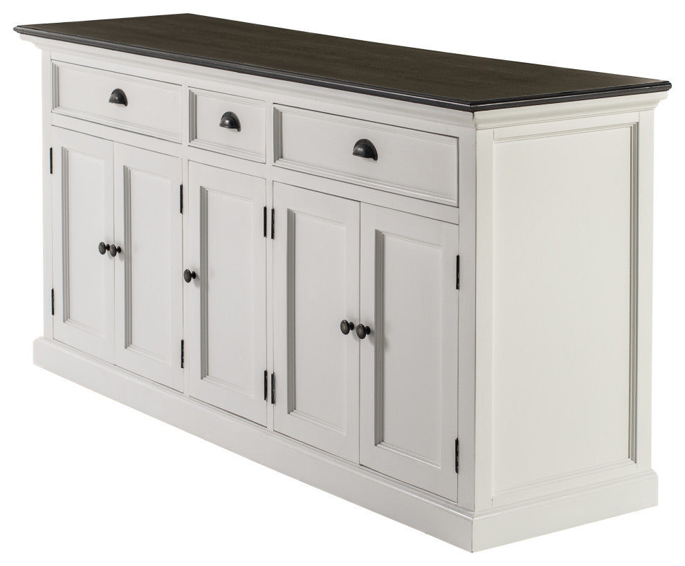 Classic White and Black Halifax Contrast Buffet