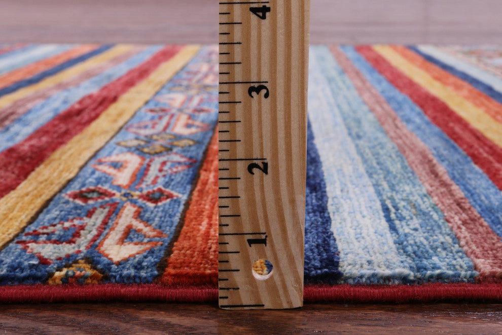 Runner Super Kazak Khorjin Handmade Rug 2' 8" X 8' 0" Q11011