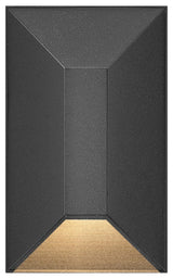 Hinkley Nuvi Small Rectangular Deck Sconce, Black