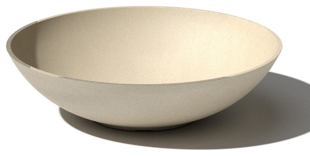 Lane Round Planter Bowl, Sand, 24'', 1 Pack