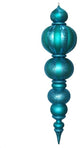 48" Oversized Aqua Shatterproof Finial