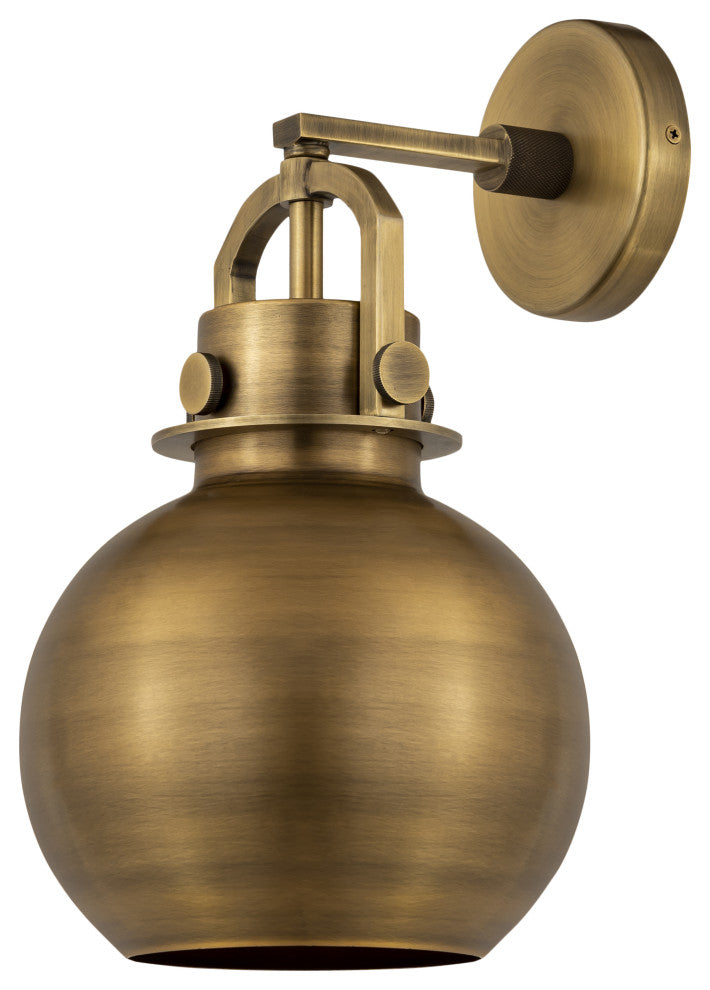 INNOVATIONS LIGHTING 710-1W-BB-M710-8BB Newton Sphere Sconce