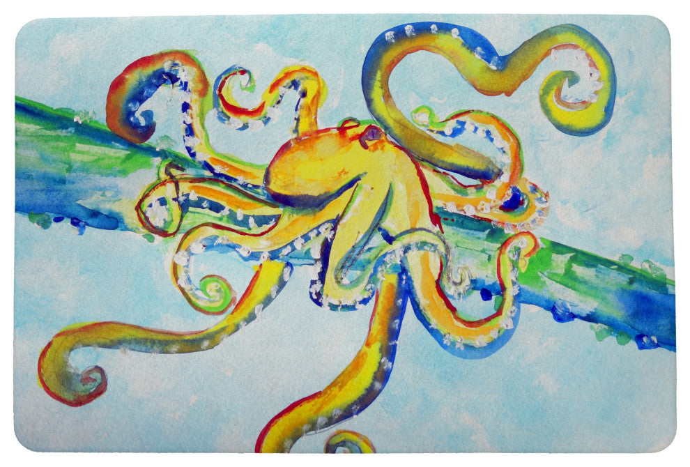 Betsy Drake Crazy Octopus Door Mat 18x26