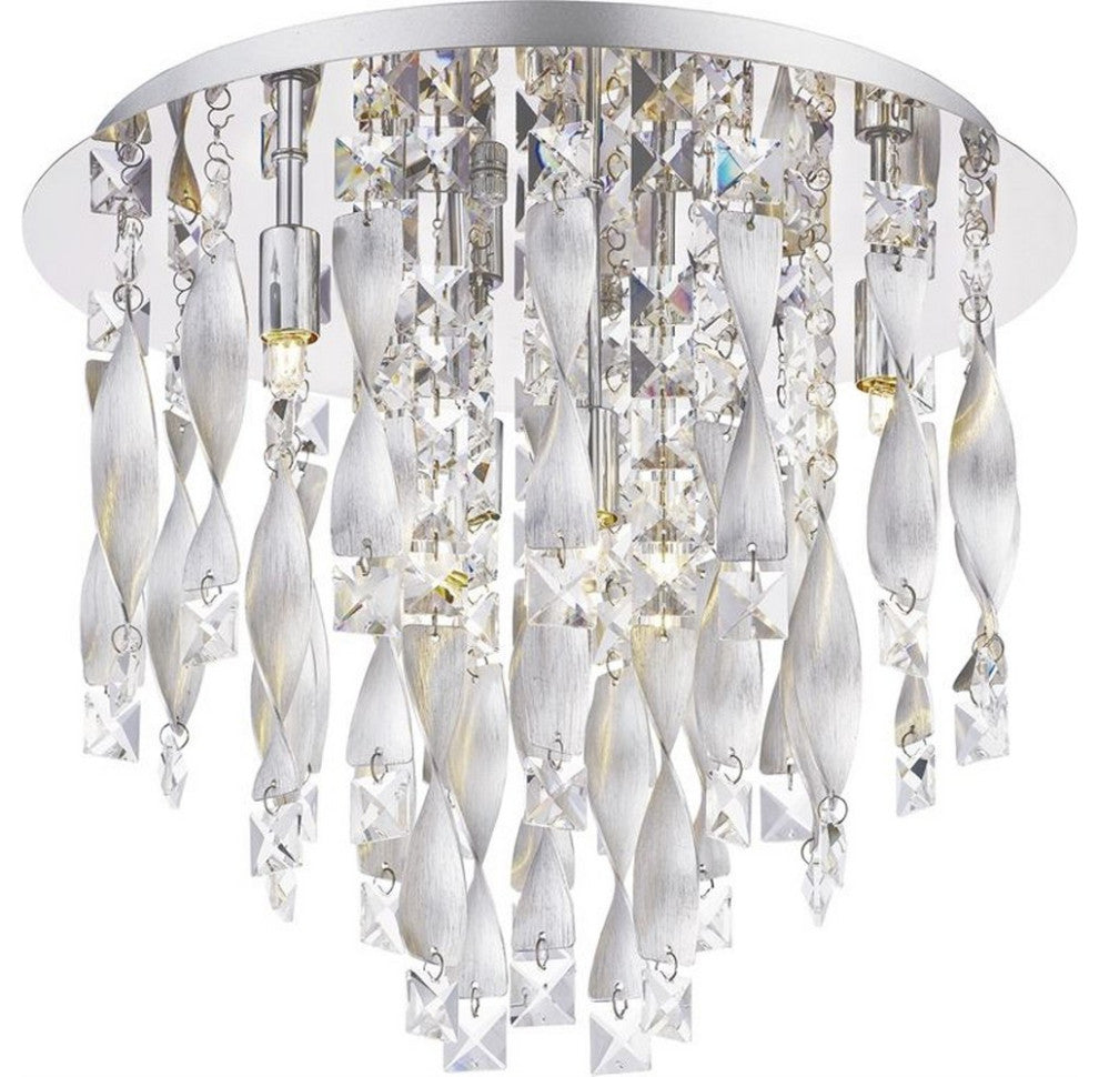 Quoizel PCTK1616C Six Light Flush Mount, Polished Chrome Finish