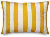 Yellow Cabana Stripe 14x20 Lumbar Pillow