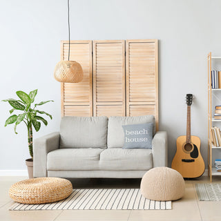 14x20" Compass Nautical Decorative Indoor Pillow, Dusty Smoke