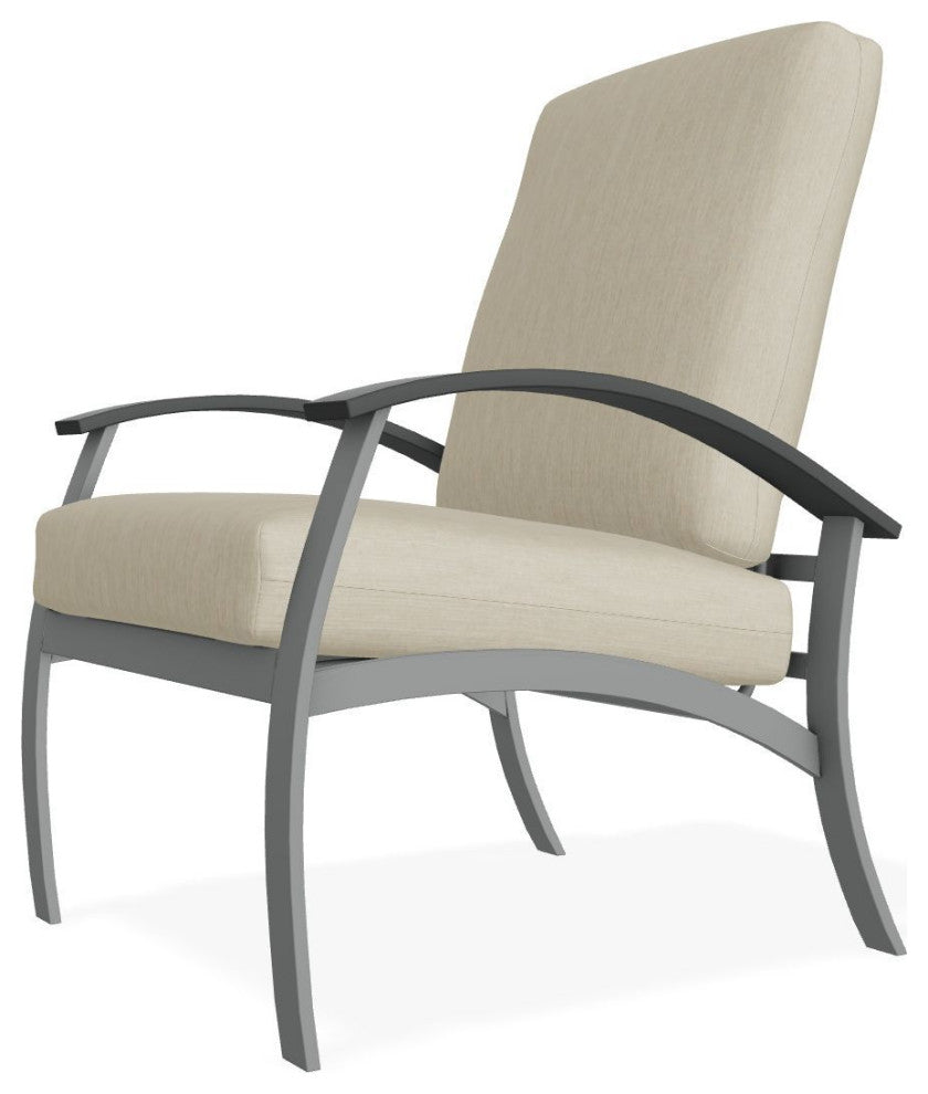 Belle Isle Cushion Deep Seating Outdoor Armchair, Huskie/Graphite