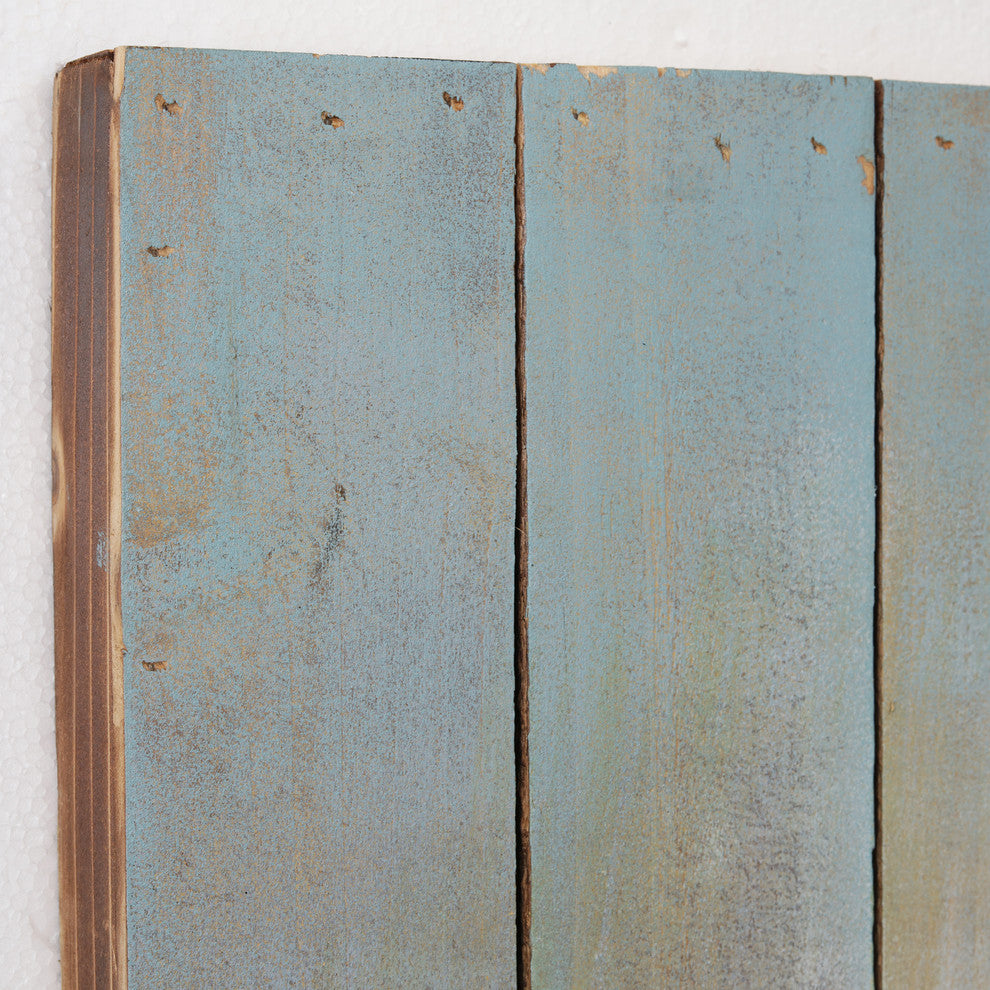 "Ducks" Handed Painted Iron Wall Sculpture on Wooden Wall Art