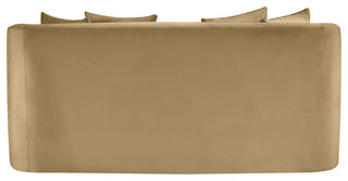 Alder Upholstered Chair, Camel, Velvet, Loveseat