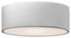 Short Round LED Flush-Mount, Gloss White