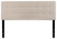 Bedford Tufted Upholstered Queen Size Headboard, Beige