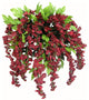 15 Stems Wisteria Long Hanging Bush Flowers, Burgundy