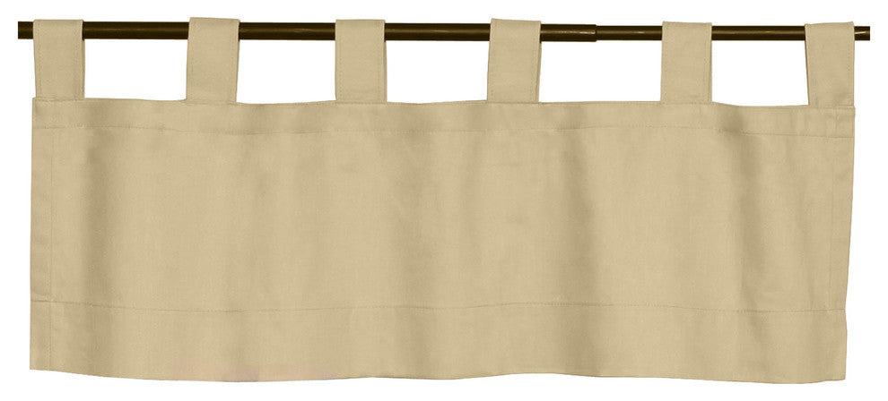Weathermate Tab Top Valance 40 x 15 in Khaki