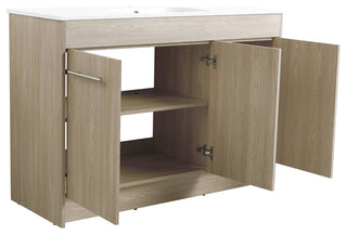 48 Inch Plywood Freestanding Bathroom Vanity With Resin Sink and Two Shelves