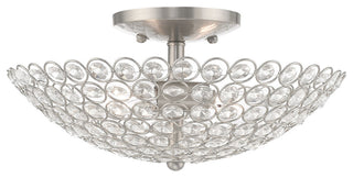 Livex Lighting Brushed Nickel 2-Light Ceiling Mount