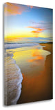 18" Bright Orange Sunset Giclee Print on Gallery Wrap Canvas Wall Art
