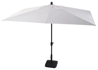 10'x6.5' Rectangular Auto Tilt Market Umbrella, Antique Bronze Frame, Sunbrella