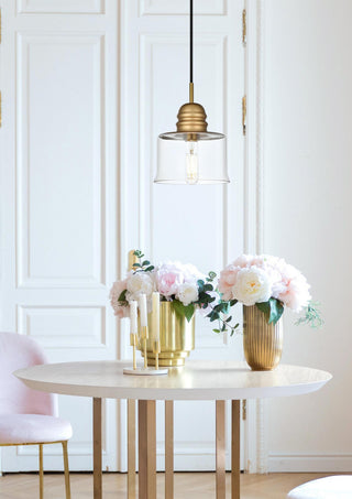 Elegant Lighting LD2253 Kenna 7"W Mini Pendant - Satin Gold