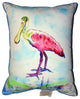 Betsy's Pink Spoonbill Small Indoor/Outdoor Pillow 11x14 - Set of Two