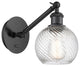 Innovations 317-1W-BK-G1214-6-LED 1-Light Sconce, Matte Black