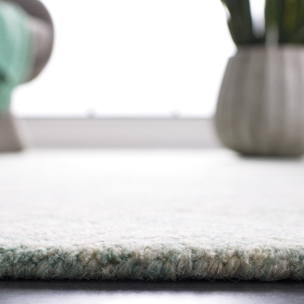 Safavieh Couture Abstract Collection, ABT428 Rug, Grey/Turquoise, 8'x10'