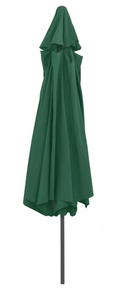 Vidaxl Outdoor Parasol With Metal Pole 157.5" Green