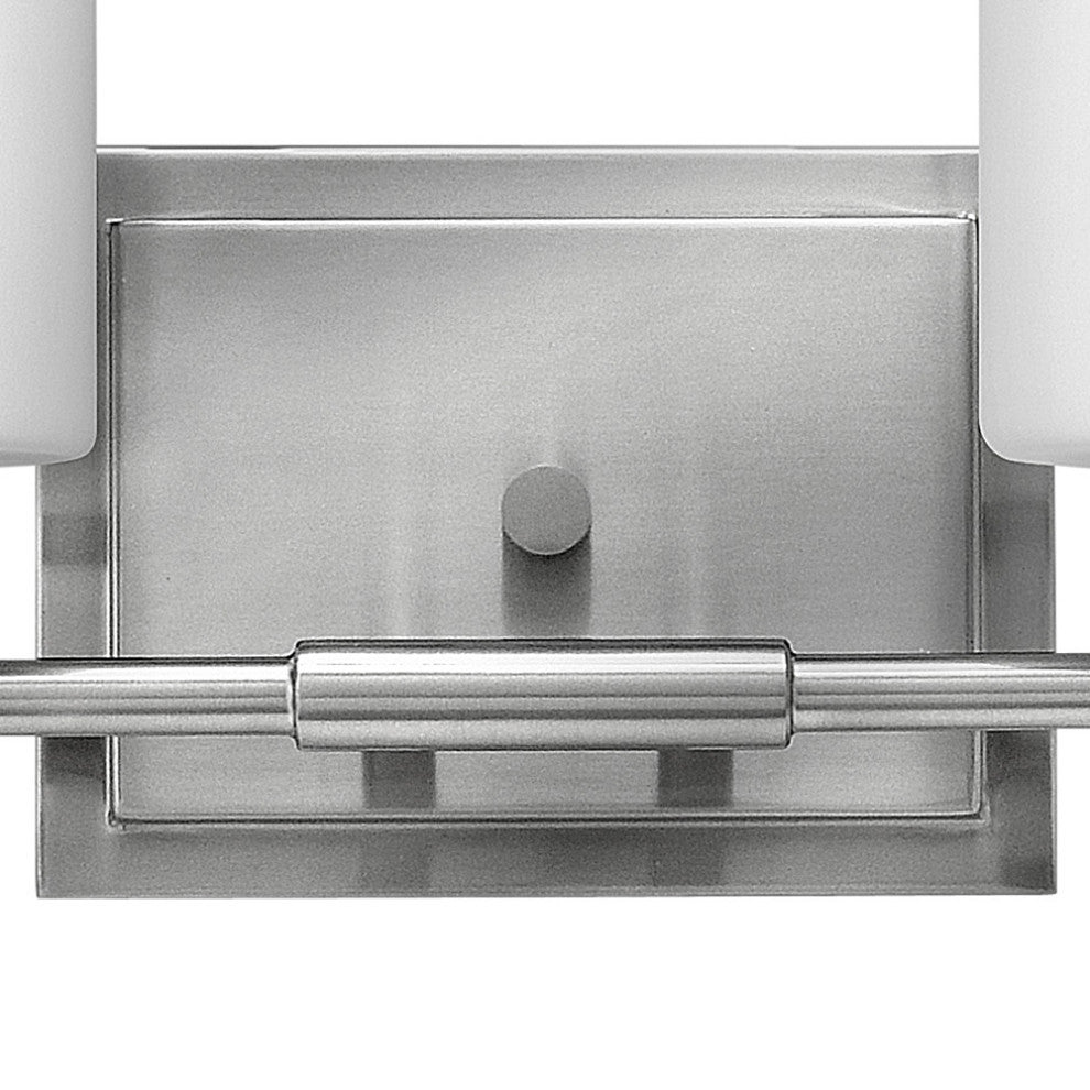 Hinkley Laurel Small Two Light Vanity, Brushed Nickel