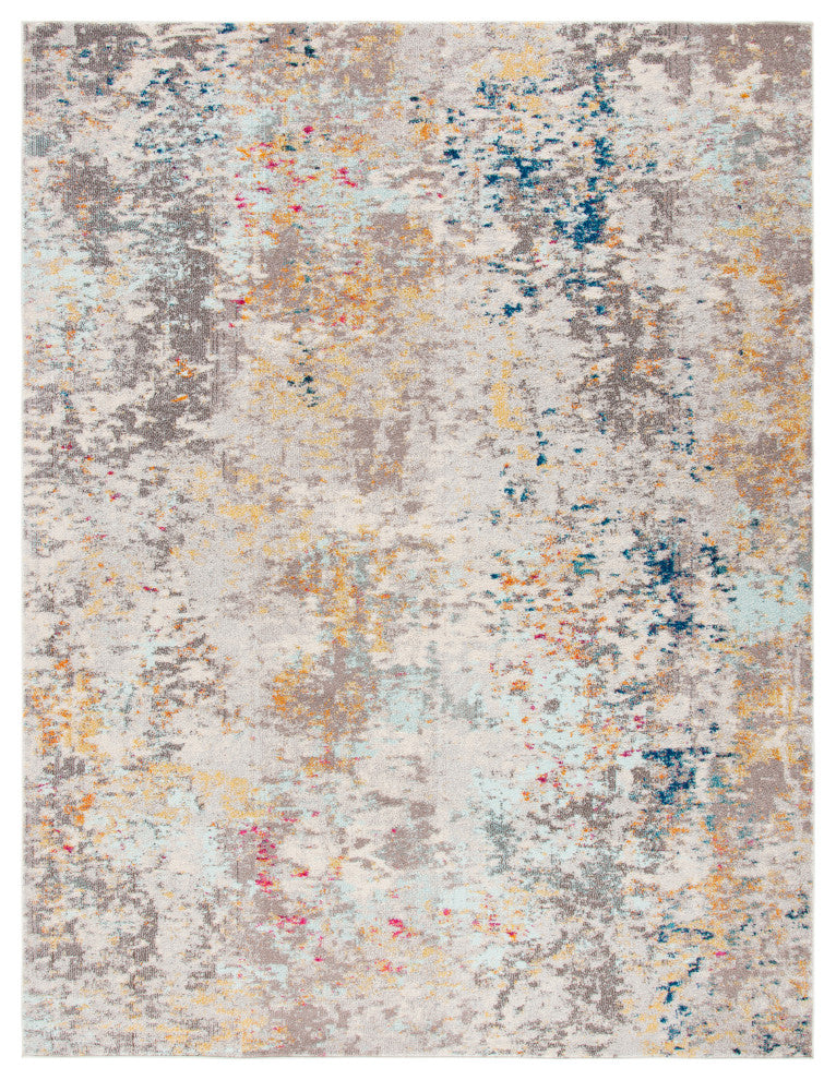 Safavieh Madison Mad453F Organic and Abstract Rug, Gray and Gold, 10'0"x14'0"