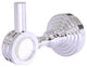Pacific Grove Robe Hook with Dotted Accents, Polished Chrome